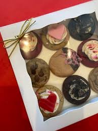 9 pack Valentine's Day Gift Box 1/4 sized cookies